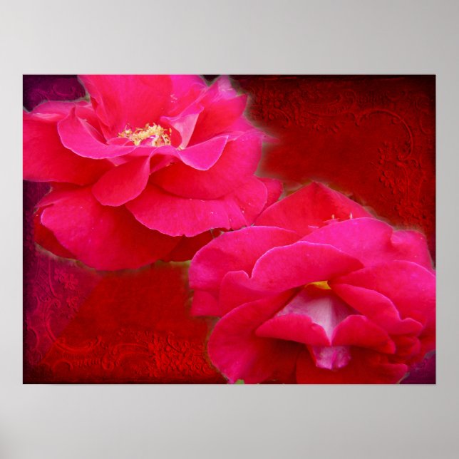Romantik och Röd ros Poster (Framsidan)