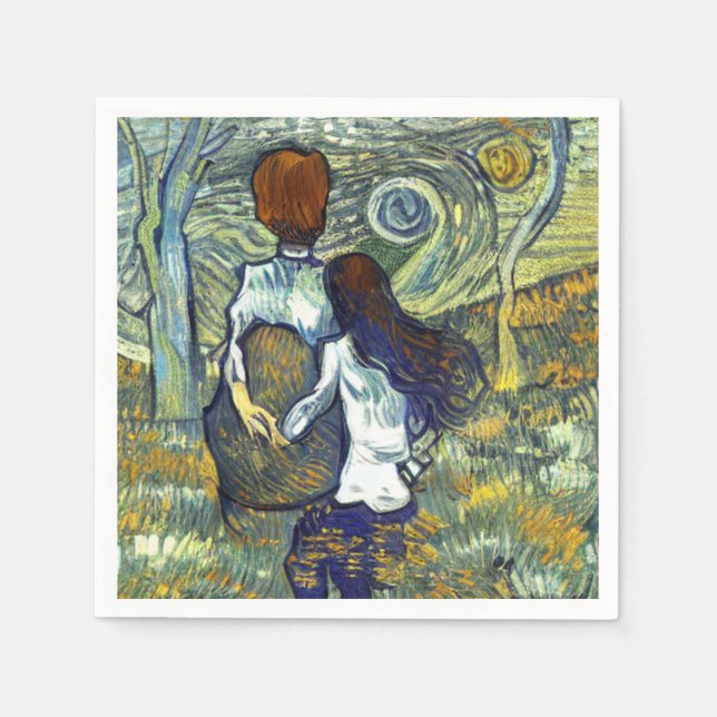 ROMANTIK PAPPERSSERVETT (Framsidan)