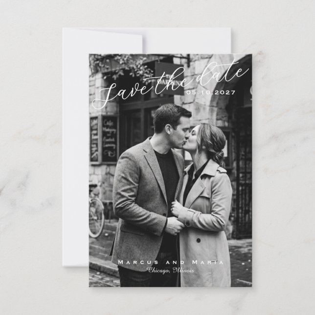 Romantik Save the Date Spara Datumet (Framsida)