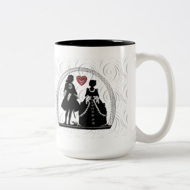 Romantik Silhouettes coffee Mugg (Höger)