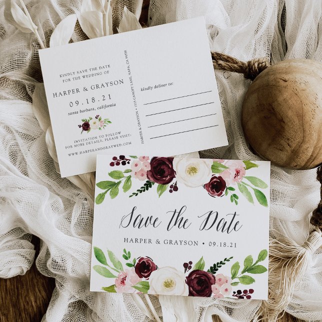  Romantik Spara datum Meddelande Vykort (Skapare uppladdad)