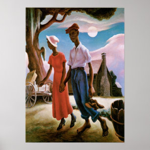 Romantik, Thomas Hart Benton Poster