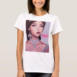 Romantik tonårig prinsessa t shirt