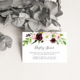 Romantik Visning Shower Card Tilläggskort