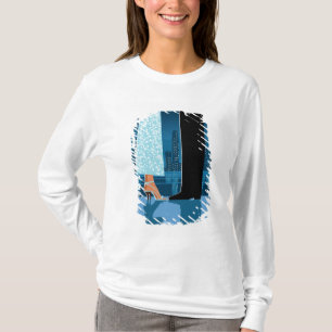 Romantiker kopplar ihop i stad t shirt