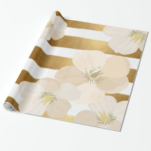 Romantiker Le Fleur Blek - rosa guld görar randig Presentpapper