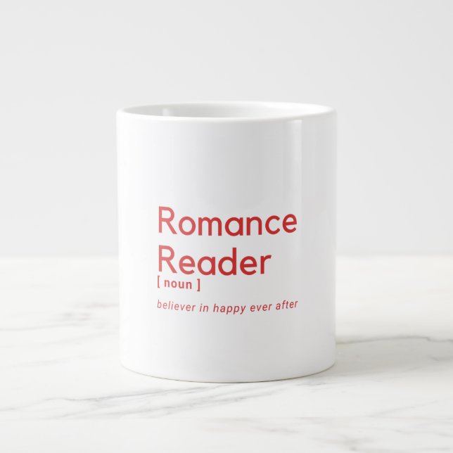 Romantikläser definierad! jumbo mugg (Framsidan)
