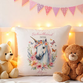 Romantisches Einhorn mit Blumen - Schulkind 2025 | Kudde