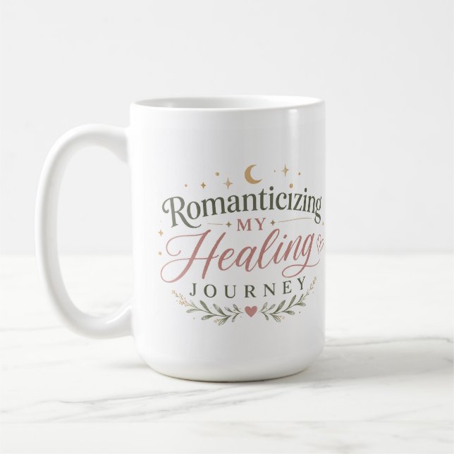Romantisera Min Läkningsresa Boho Kaffemug Kaffemugg (Vänster)