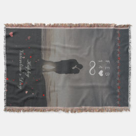 Romantisk 14 feb Infinity Valentine-design Filt