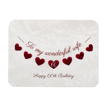 Romantisk 60:e födelsedagen Red Heart Bunting-fru