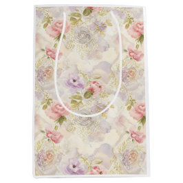 Romantisk akrylfärg Blommig presentpapper - Elegan