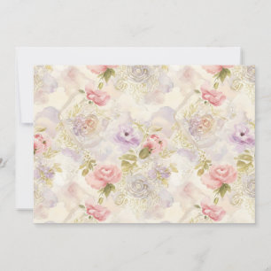 Romantisk akvarellblommig presentpapper - Elegant Inbjudningar