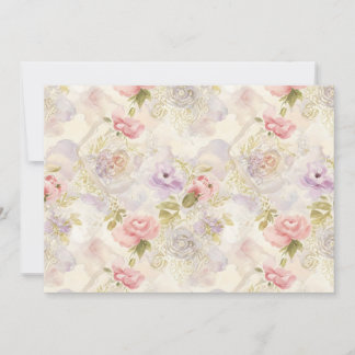 Romantisk akvarellblommig presentpapper - Elegant Inbjudningar