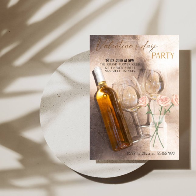 Romantisk Alla hjärtans dag-fest Inbjudningar (Skapare uppladdad)