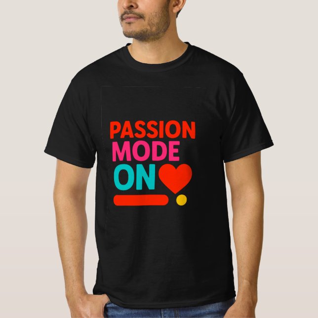Romantisk Alla hjärtans dag T-shirt (Framsida)