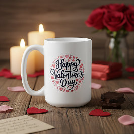 Romantisk Alla Hjärtans Dags-mugg för pojkvän pres Kaffemugg