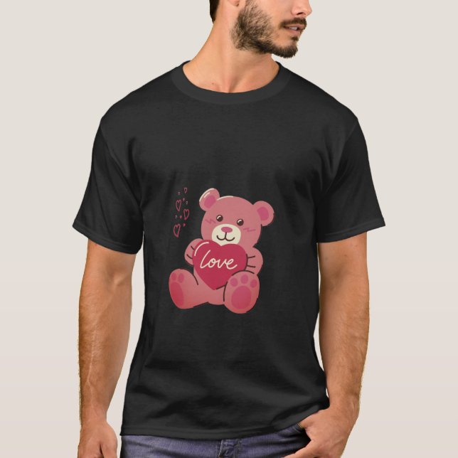 Romantisk Alla hjärtans-dagspresent T Shirt (Framsida)