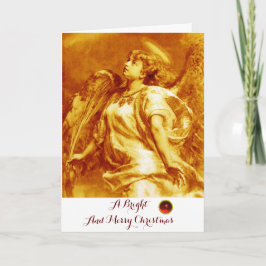 ROMANTISK ANGEL,FEATHER GULD GULT WHITE-Julen Helgkort