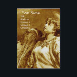 ROMANTISK ANGEL I BROWN SEPIA GULT WHITL Pearl Visitkort<br><div class="desc">Elegant,  konstnärlig och klassisk design,  uppbyggd från 1800-talets målning.</div>