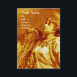 ROMANTISK ANGEL I GULD GULT WHITE Pearl Visitkort<br><div class="desc">Elegant,  konstnärlig och klassisk design,  uppbyggd från 1800-talets målning.</div>