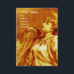 ROMANTISK ANGEL I GULT VITE Guld Metallic Visitkort<br><div class="desc">Elegant,  konstnärlig och klassisk design,  uppbyggd från 1800-talets målning.</div>