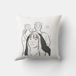 Romantisk anime par Pillow - Cute Kärlek Gift Kudde