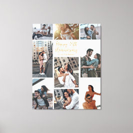 Romantisk Anpassningsbar - årsdag Modern Photo Col Canvastryck