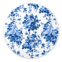 Romantisk antikisk Vintage Ro-Blue på vit
