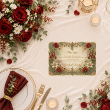 Romantisk Art Nouveau Blommig Elegans Bröllop