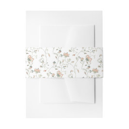 Romantisk avslutande Blommigt Band För Inbjudningskort