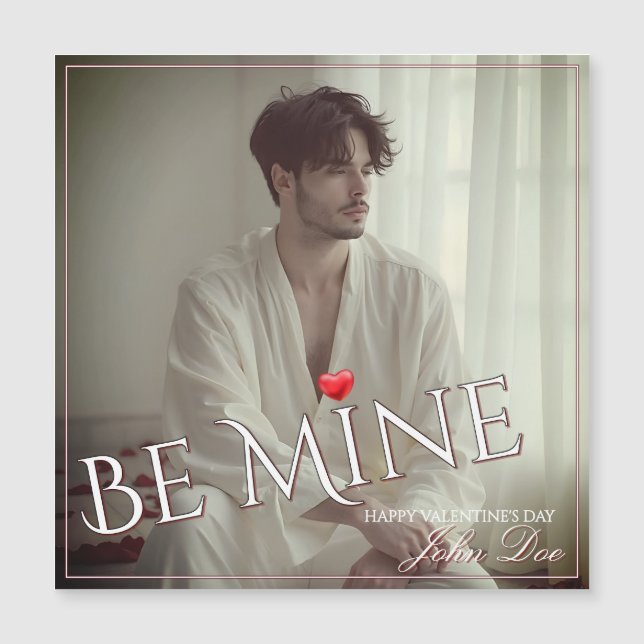 Romantisk 'Be Mine' Alla Hjärtans Dag-design (Framsida)
