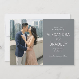 Romantisk Beige Stad Foto Spara Datumet