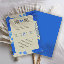 Romantisk blå Blommigt Bröllop