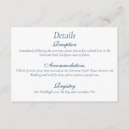 Romantisk Blå Regency Homosexuell Botanisk Silhuet Tilläggskort