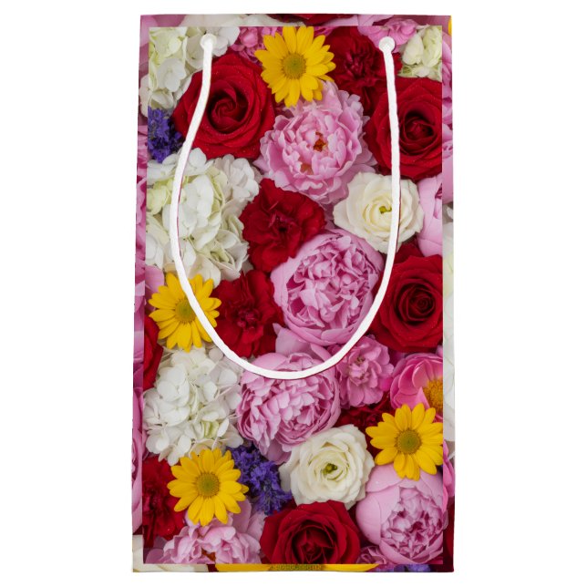 Romantisk blandad blomsterbukettmönster med rosor (Framsidan)
