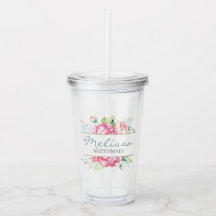 Romantisk blom- vattenfärgbrudtärnagåva