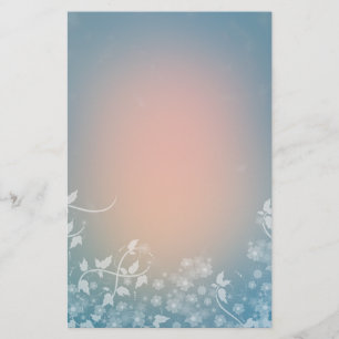 Romantisk Blommigt Brevpapper
