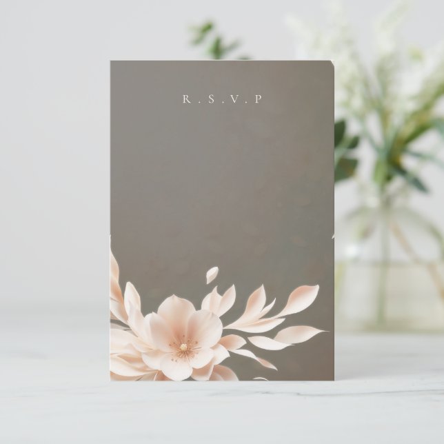 Romantisk blommigt bröllop val av måltider OSA (Stående Fram)