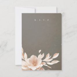 Romantisk blommigt bröllop val av måltider OSA Kort