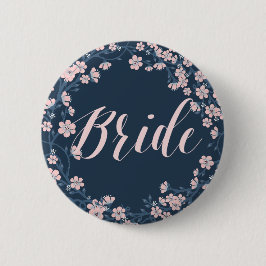 Romantisk Blommigt Buttons Rosa andedräkt Knapp