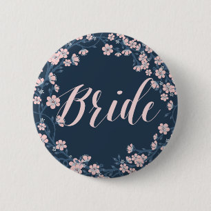 Romantisk Blommigt Buttons Rosa andedräkt Knapp