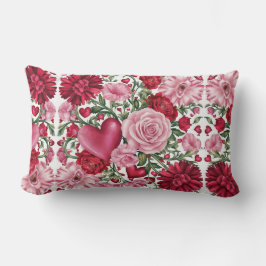 Romantisk Blommigt Dekorativ kudde Cover
