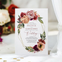 Romantisk Blommigt Earthy Tones Fall Wedding