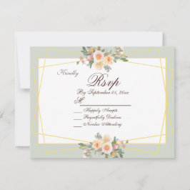 Romantisk Blommigt för botanisk Grönt Inbjudningar