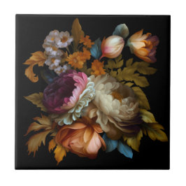 Romantisk Blommigt för "gammal värld" Kakelplatta