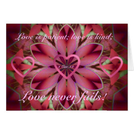 Romantisk blommigt hälsningskort