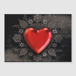 Romantisk Blommigt Heart Valentine Kärlek