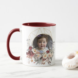 Romantisk Blommigt Photo Mugg