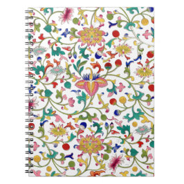 Romantisk blommigt, sömlös mönster anteckningsbok